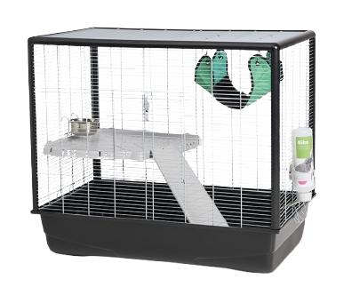 Savic - Zeno 2 Knock Down Animal Cage Gray 80x50x70cm - Smådjur - Smådjur - ZOO.se