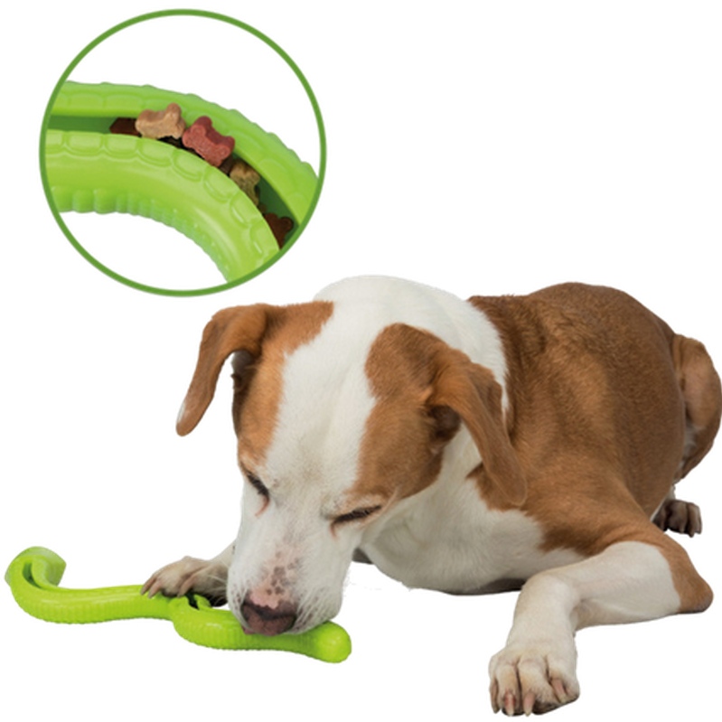 Trixie - Snack-Snake TPR 42 cm Constricted - Makupalakäärme - Koirat - Koiran lelut ja pelit - Aktivointilelut