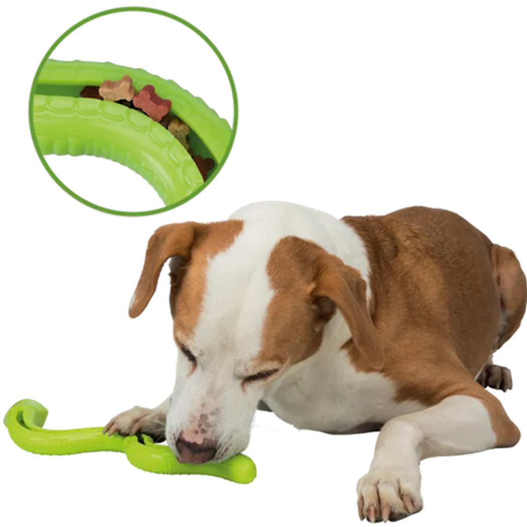 Snack-Snake TPR Constricted - Snacksorm Green 42 cm