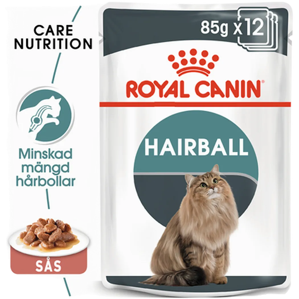Feline Wet Hairball Care Gravy 85 g x 12 st - Portionspåsar
