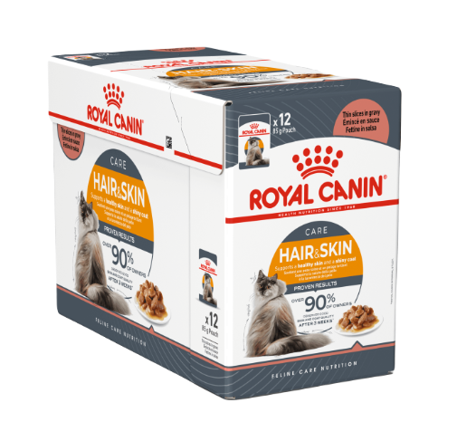 Feline Wet Hair & Skin Care Gravy Våtfoder för katt 85 g x 12 st - Katt - Kattfoder & kattmat - Blötmat & våtfoder till katt - Royal Canin - ZOO.se
