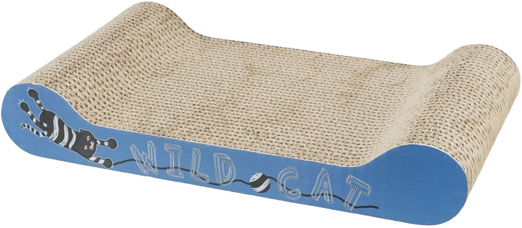 Klösbräda Wild Cat papp, 41 × 7 × 24 cm, orange - Katt - Klösträd & klösmöbler för katt - Klöspelare till katt - Trixie - ZOO.se