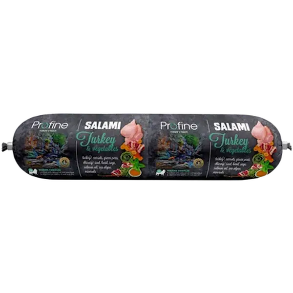 Dog Wet Food Salami Turkey & Vegetables Black 800 g