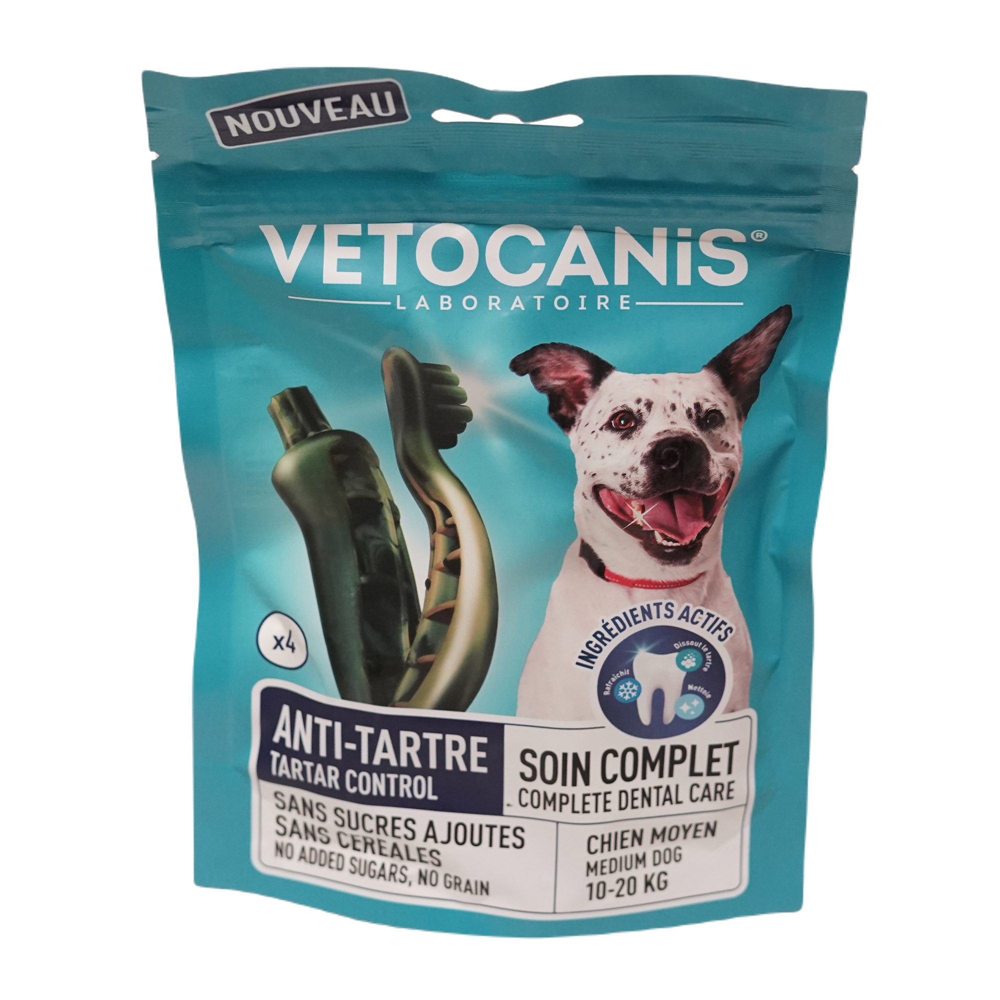 Vetocanis - Tuggben Tartar Control Medium - Hund - Hundgodis - Dentaltugg & Tandtugg - ZOO.se