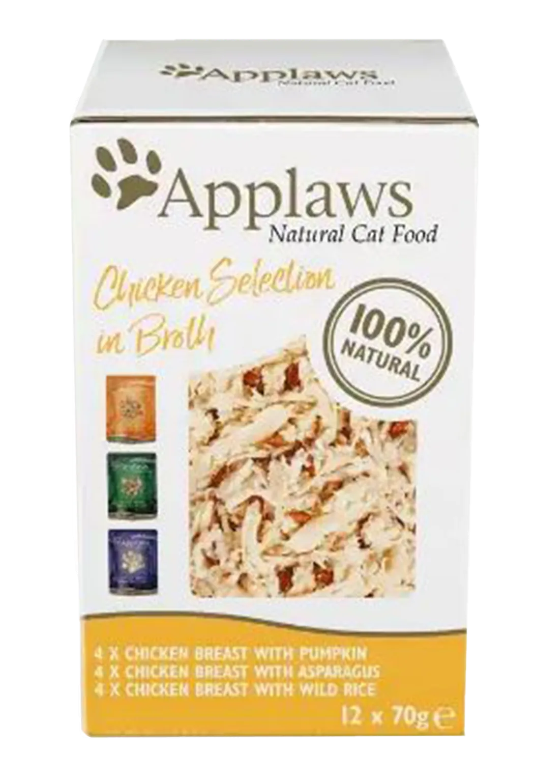 Cat Pouches Chicken Selection in Broth 12x70 g