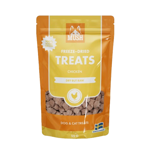 Mush - Treats Frystorkat Kyckling 55 g - Hund - Hundgodis - ZOO.se
