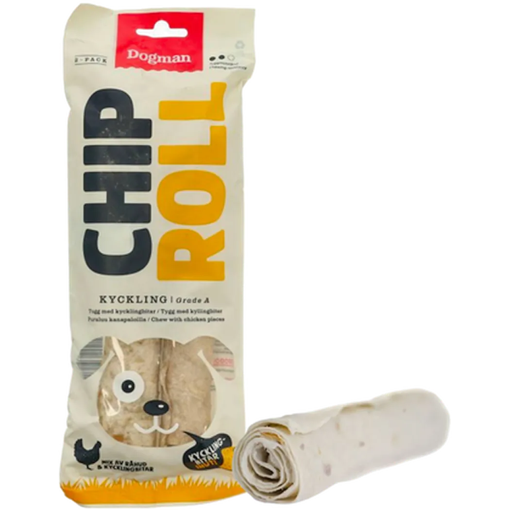 Dogman Chicken Chip Roll Nöt/Kyckling