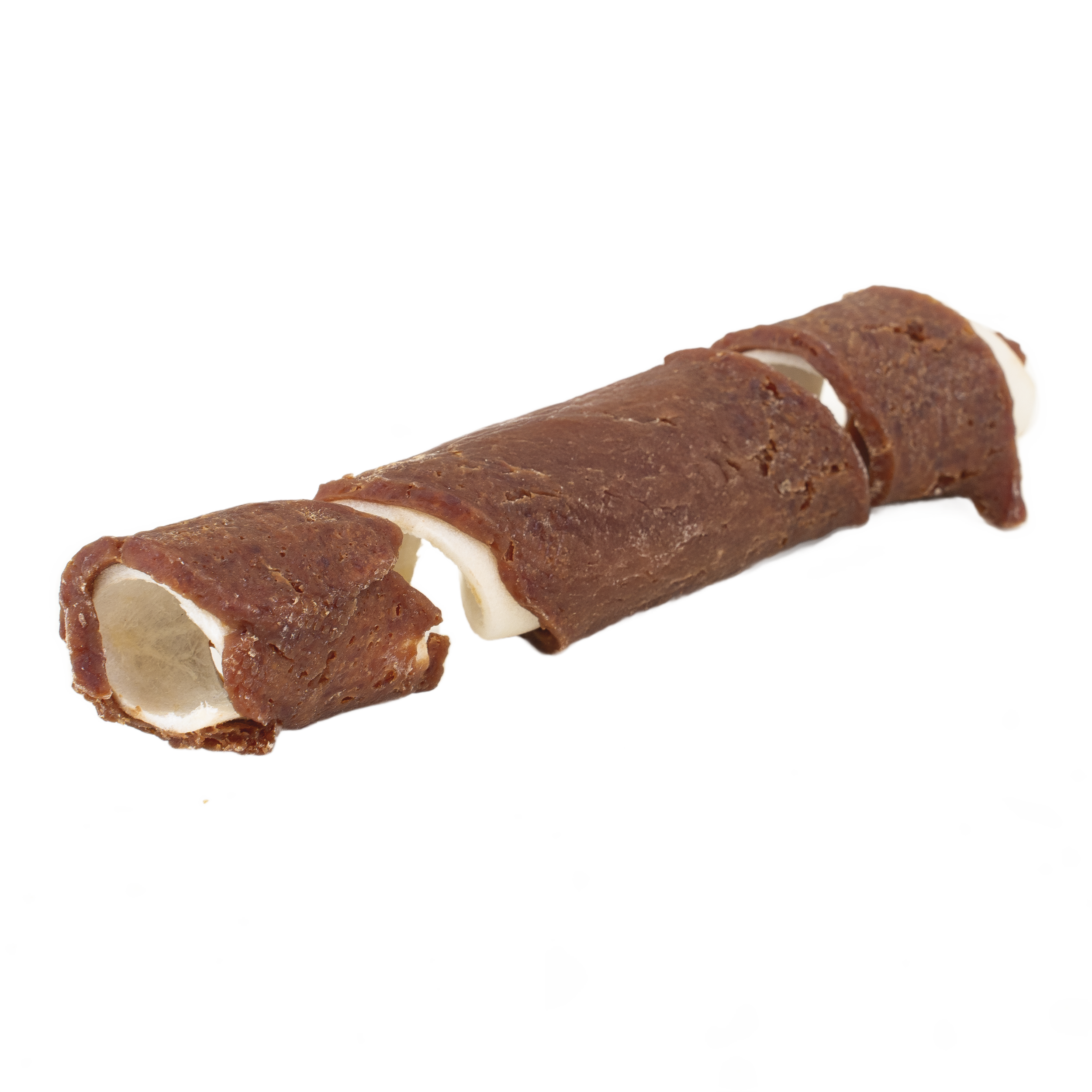 Rawhide Spiral With Duck, 15cm 25pack