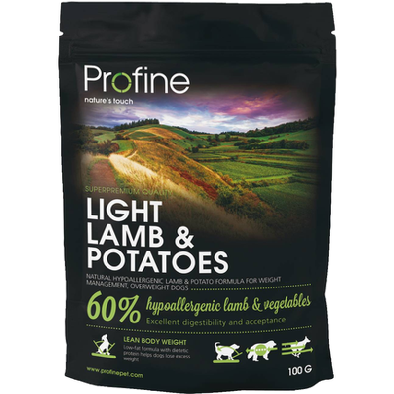 Dog Dry Food Light Lamb & Potatoes 3kg - Hund - Hundmat & hundfoder - Torrfoder för hund - Profine - ZOO.se