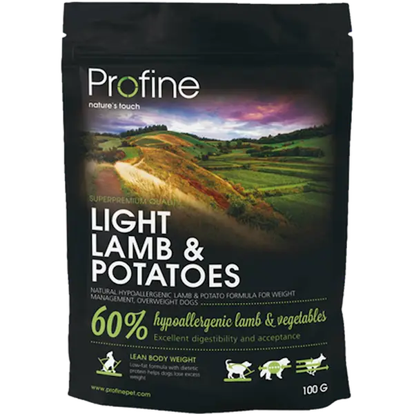 Dog Dry Food Light Lamb & Potatoes Black 3 kg