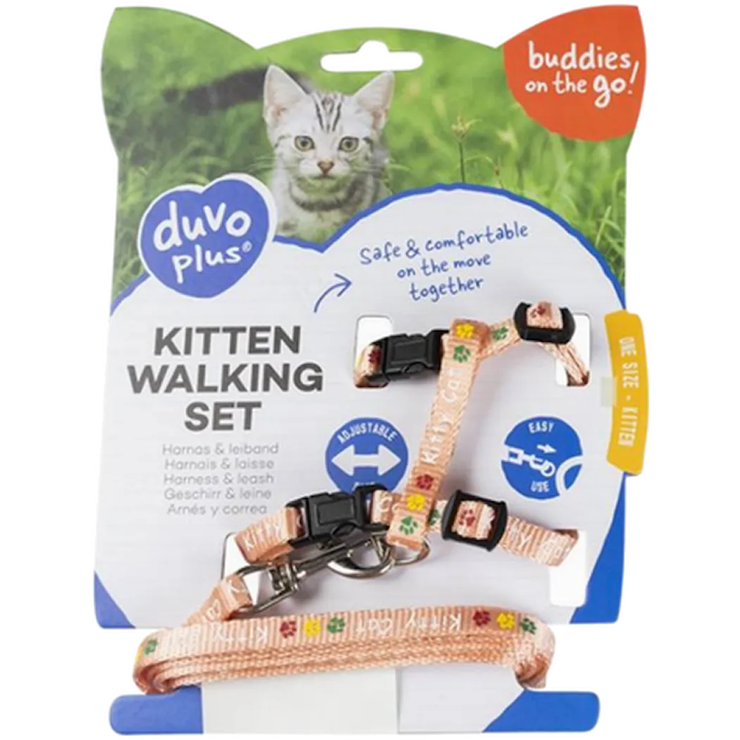 Kitten Walking Set Kitty Cat - Comfortable harness and lead Mix Hals 15-25cm