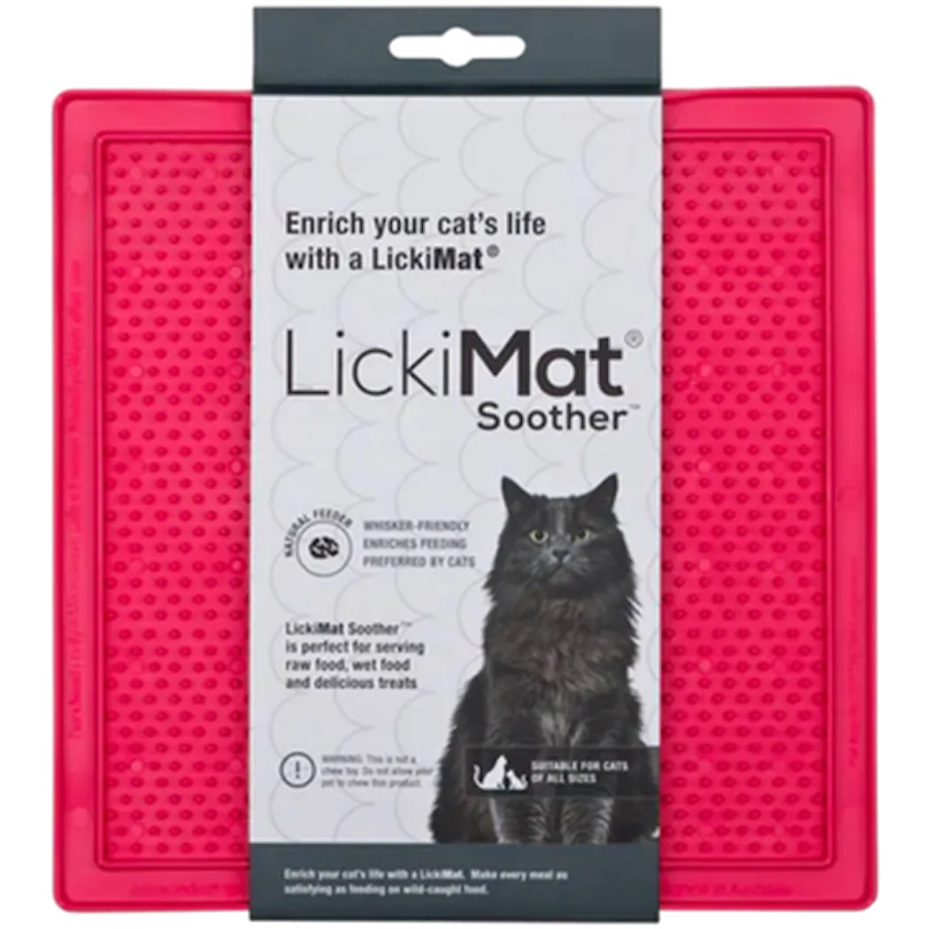 LickiMat Cat Classic Soother Pink 20 x 20 cm