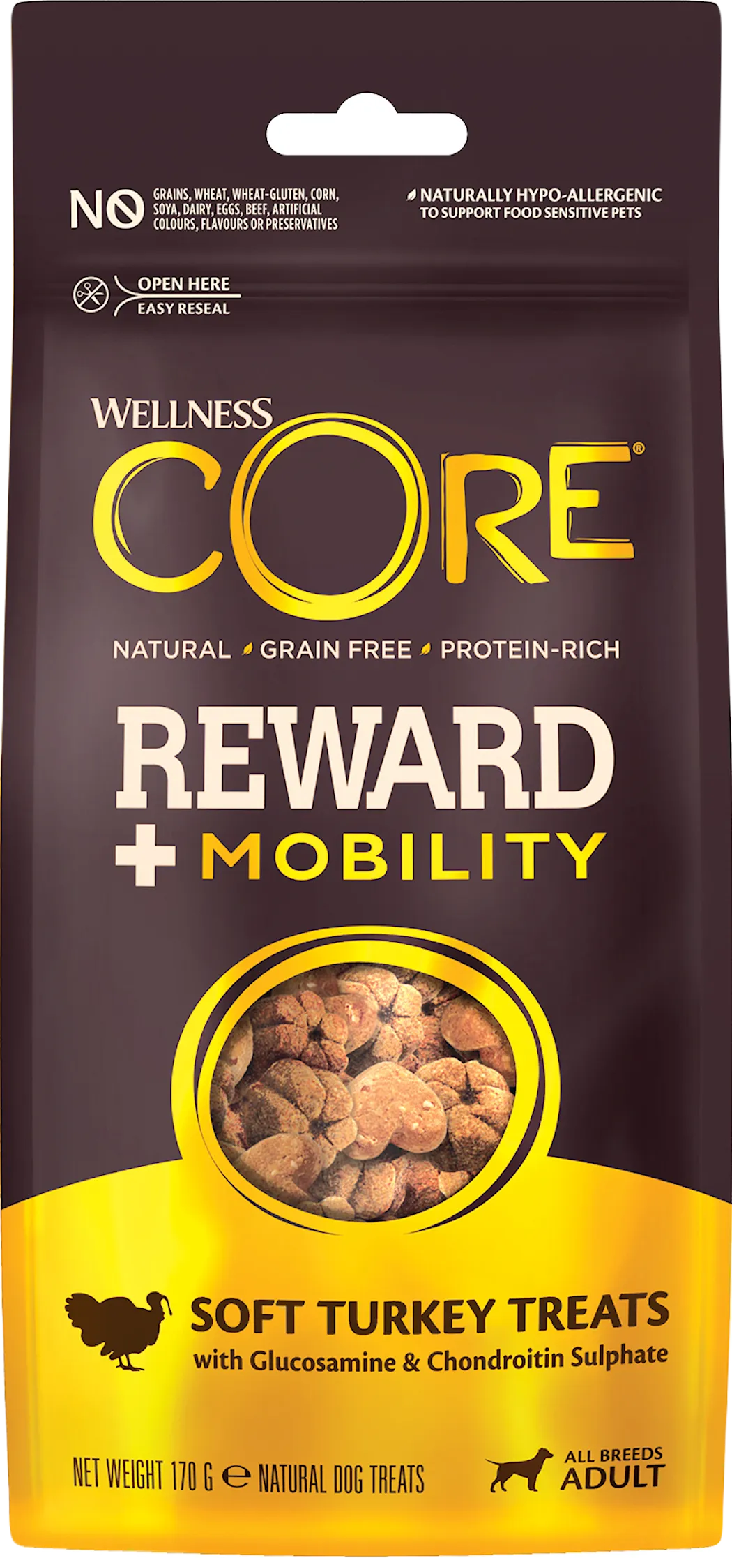 CORE Petfood Reward+ Treats Turkey Mobility 170g