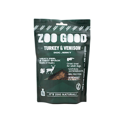 Preview of Zoo Good Dog Jerky - Turkey & Venison 80 g