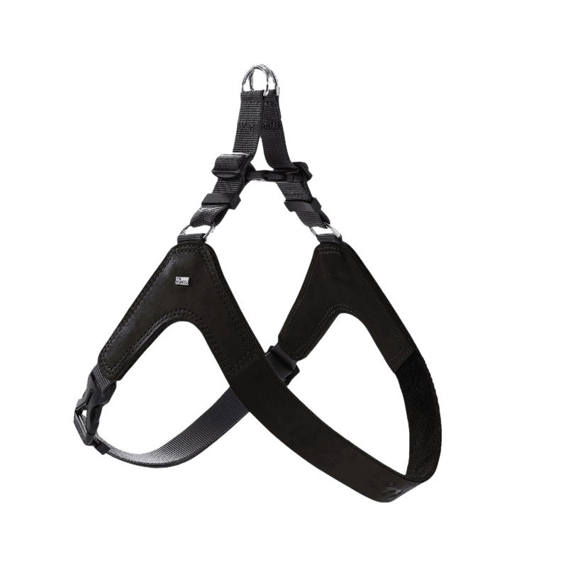 Hunter - Hundesele Dimaro i kuskinn Svart XS-S Bryst 40-55cm - Hund - Halsbånd - ZOO.no