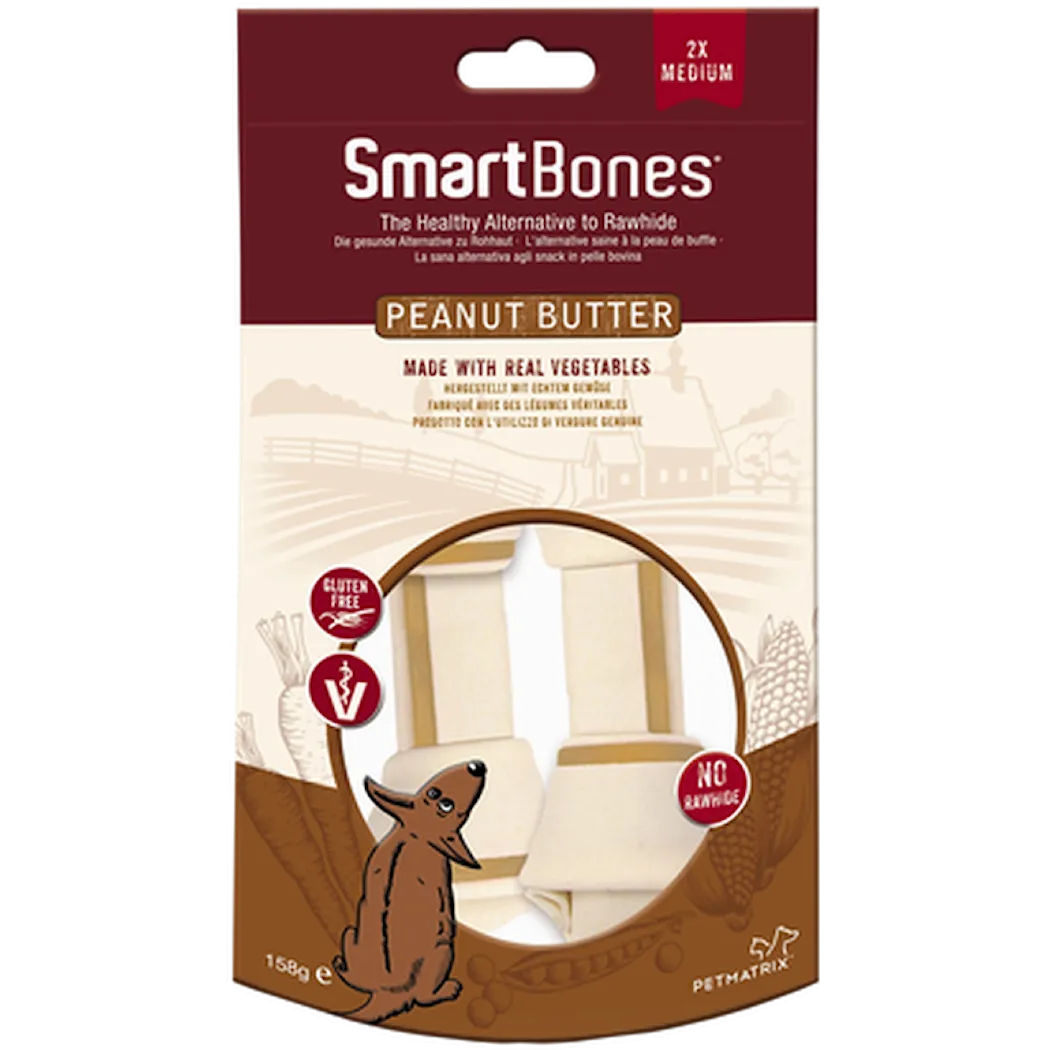 SmartBones® Peanut Butter Medium 2-pack
