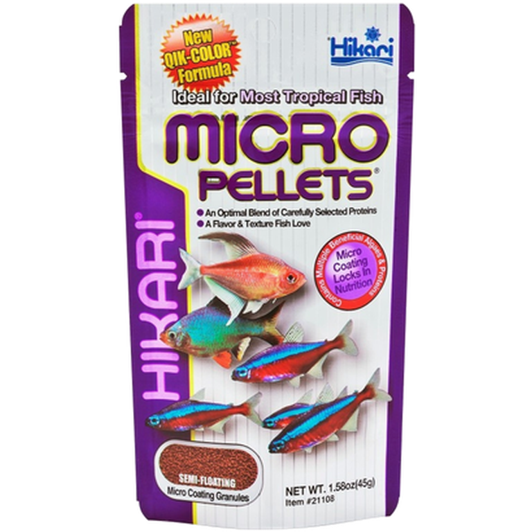 Hikari - Micro Pellets 45g - Akvaristik - Fiskfoder & Fiskmat - Foderpellets & Sticks - ZOO.se