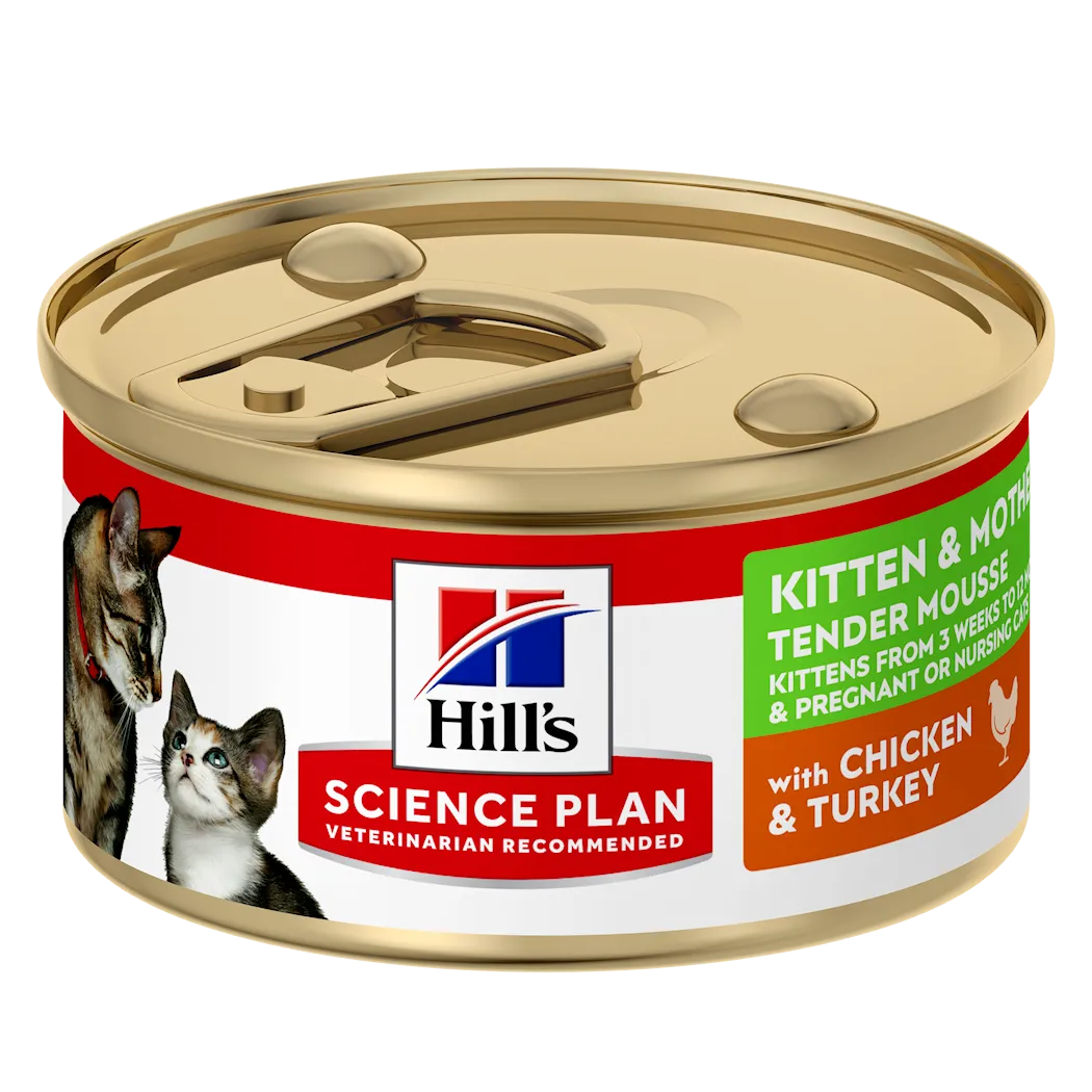 Hills Science Plan Kitten Nutrition Mousse Chicken & Turkey Canned - Wet Cat Food