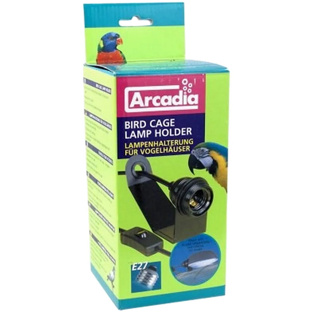 Arcadia Lampeholder for fuglebur svart 1 stk.