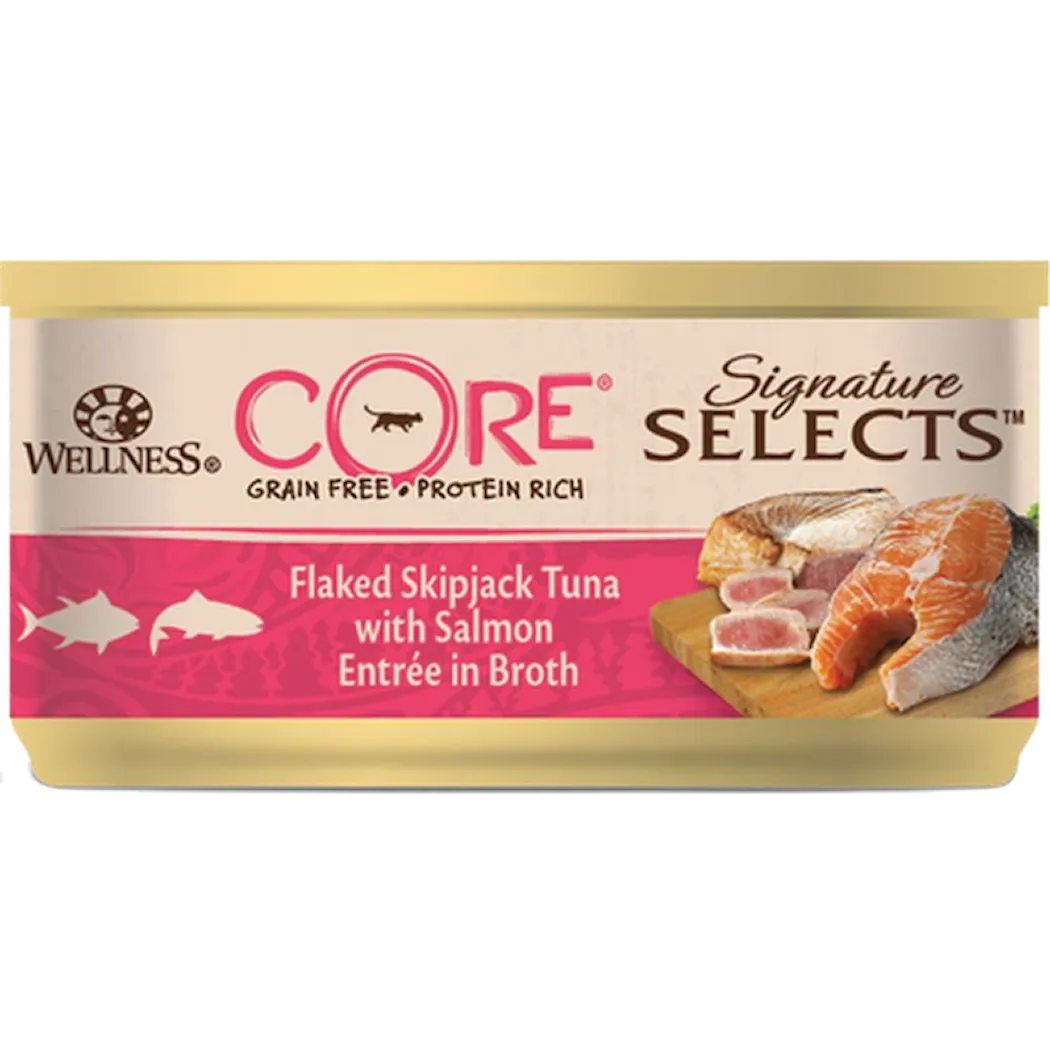 CORE Petfood Cat Adult Signature Selects Flaked Tuna & Salmon in Broth Wet