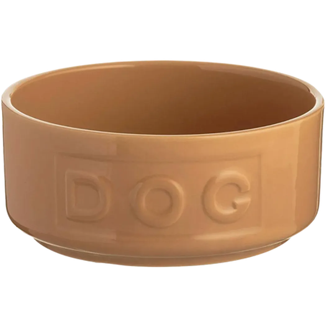 Lettered Dog Bowl