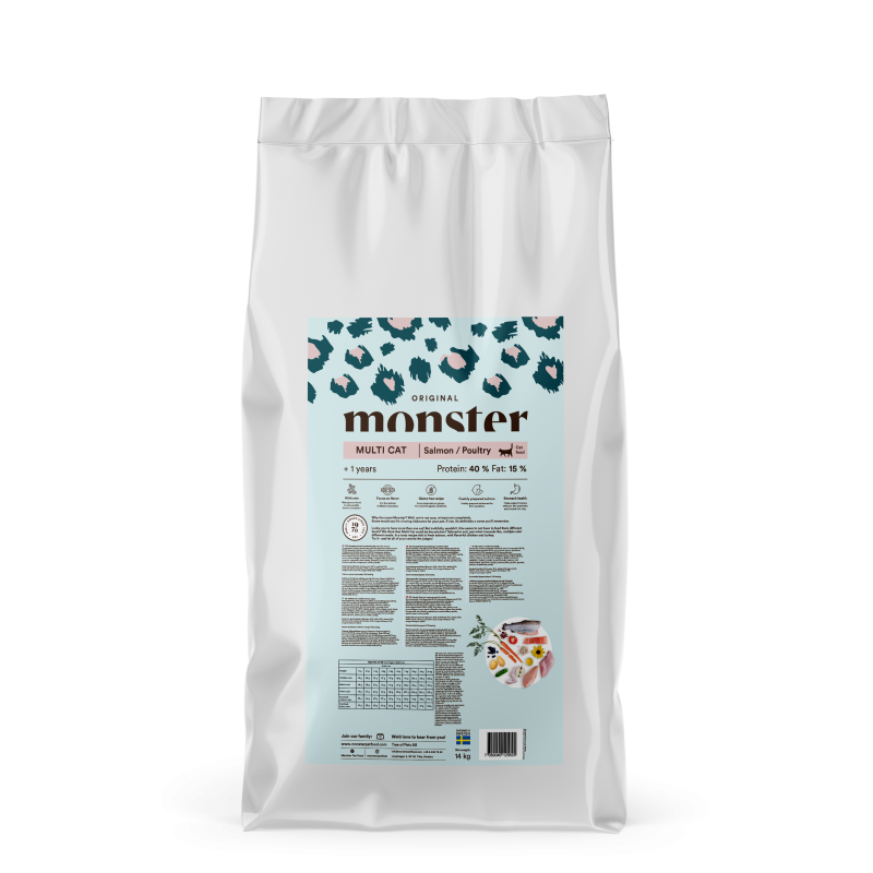 Monster Pet Food Cat Original Multicat Salmon/Poultry