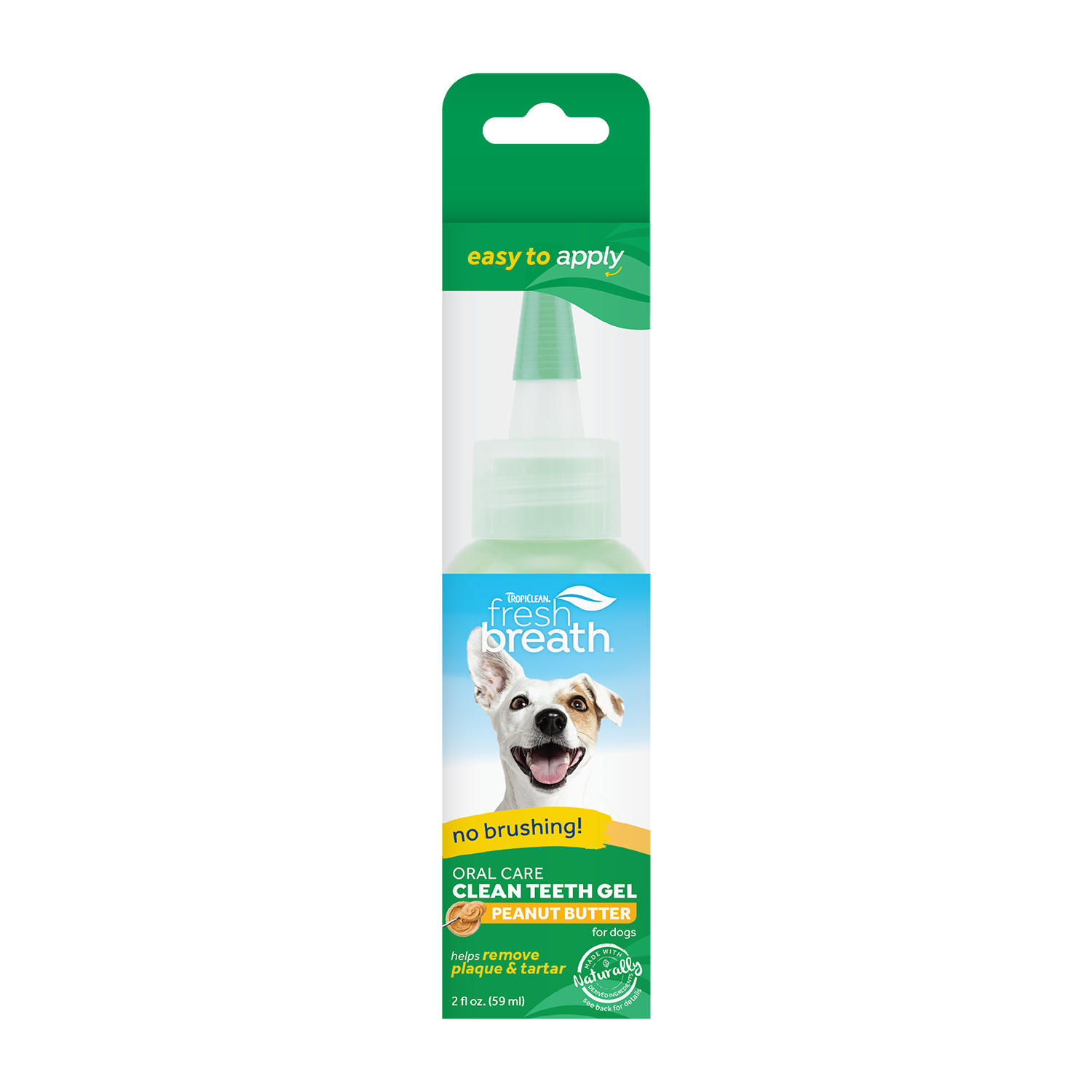 TropiClean - Fresh Breath Peanut Butter Oral Care Gel 59 ml - Hund - Hundvård & Tillskott - ZOO.se