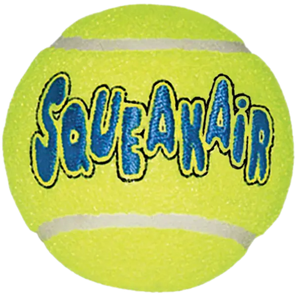 Air Dog Squeakers Ball leketøy gul stor
