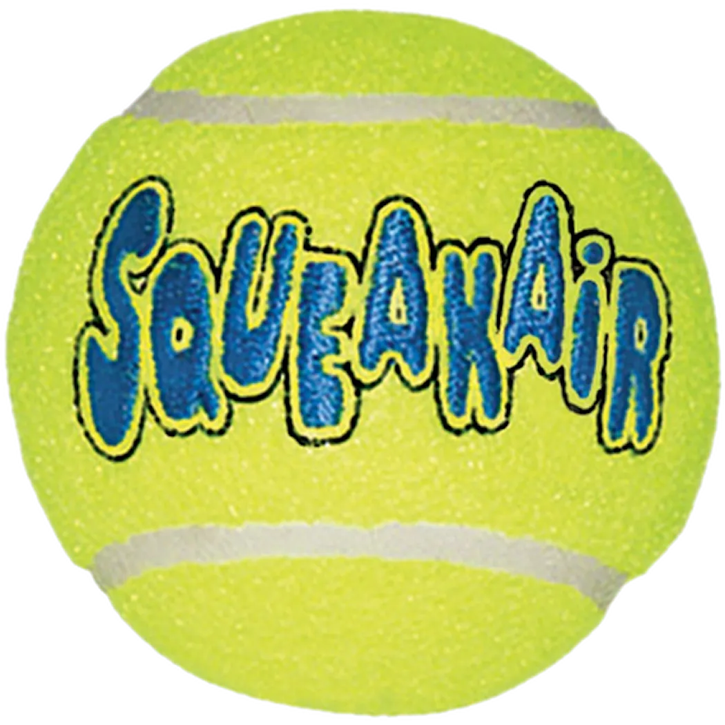Kong Air Dog Squeakers Ball leketøy gul stor