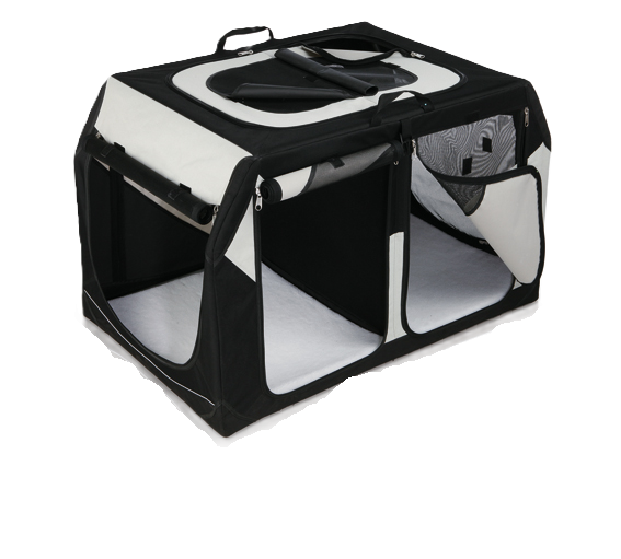 Trixie Nylonbur Vario dubbel 91x60x61, 57cm, Svart