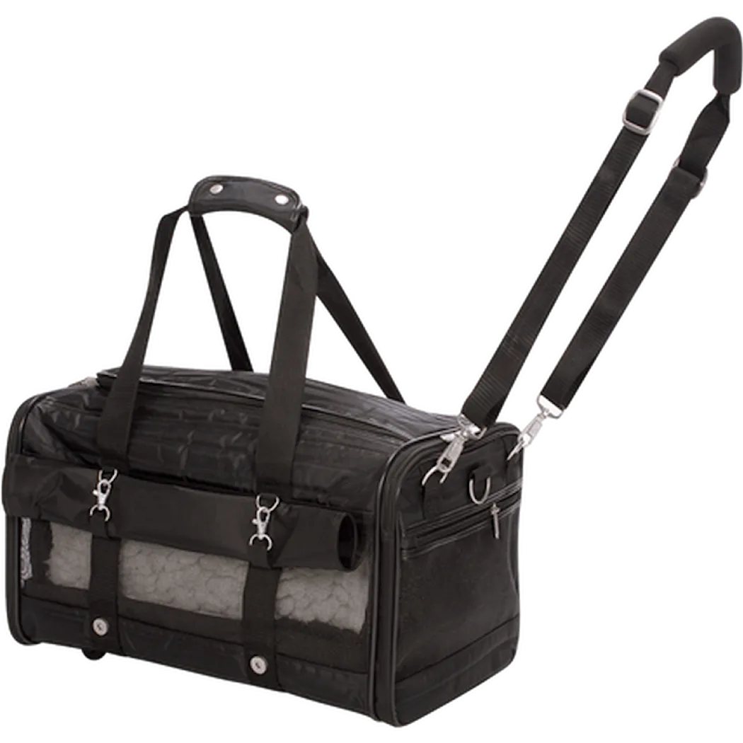 The Ultimate On Wheels Pet Carrier Black Large