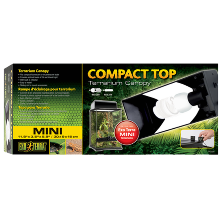 Exoterra Compact Top Light - Fluorescent Terrarium Canopy
