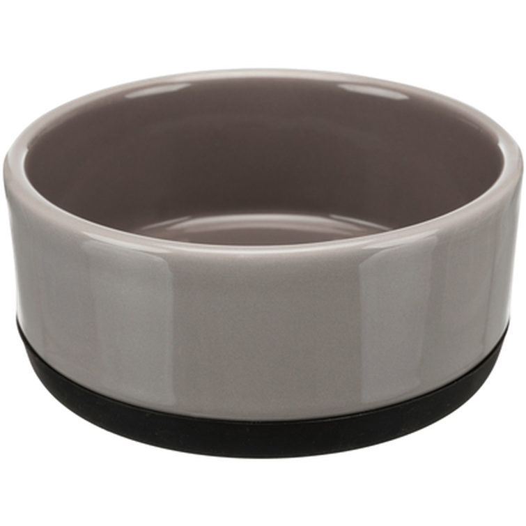 Ceramic Bowl NonSlip Rubber Bottom Gray 0,4L