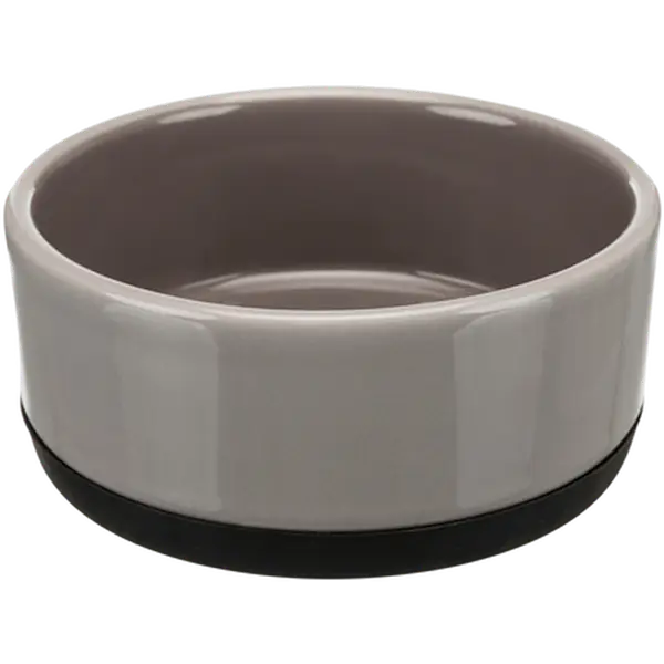 Ceramic Bowl Non-Slip Rubber Bottom Gray 0,75L