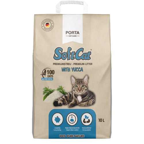SoftCat - Soft Cat Yucca 10 L - Katt - Kattsand & kattströ - Ekologisk Kattsand & Kattströ - ZOO.se