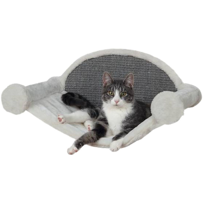 Trixie - Hammock for Wall Mounting Plush Beige 54 x 28 x 33 cm - Katt - ZOO.se