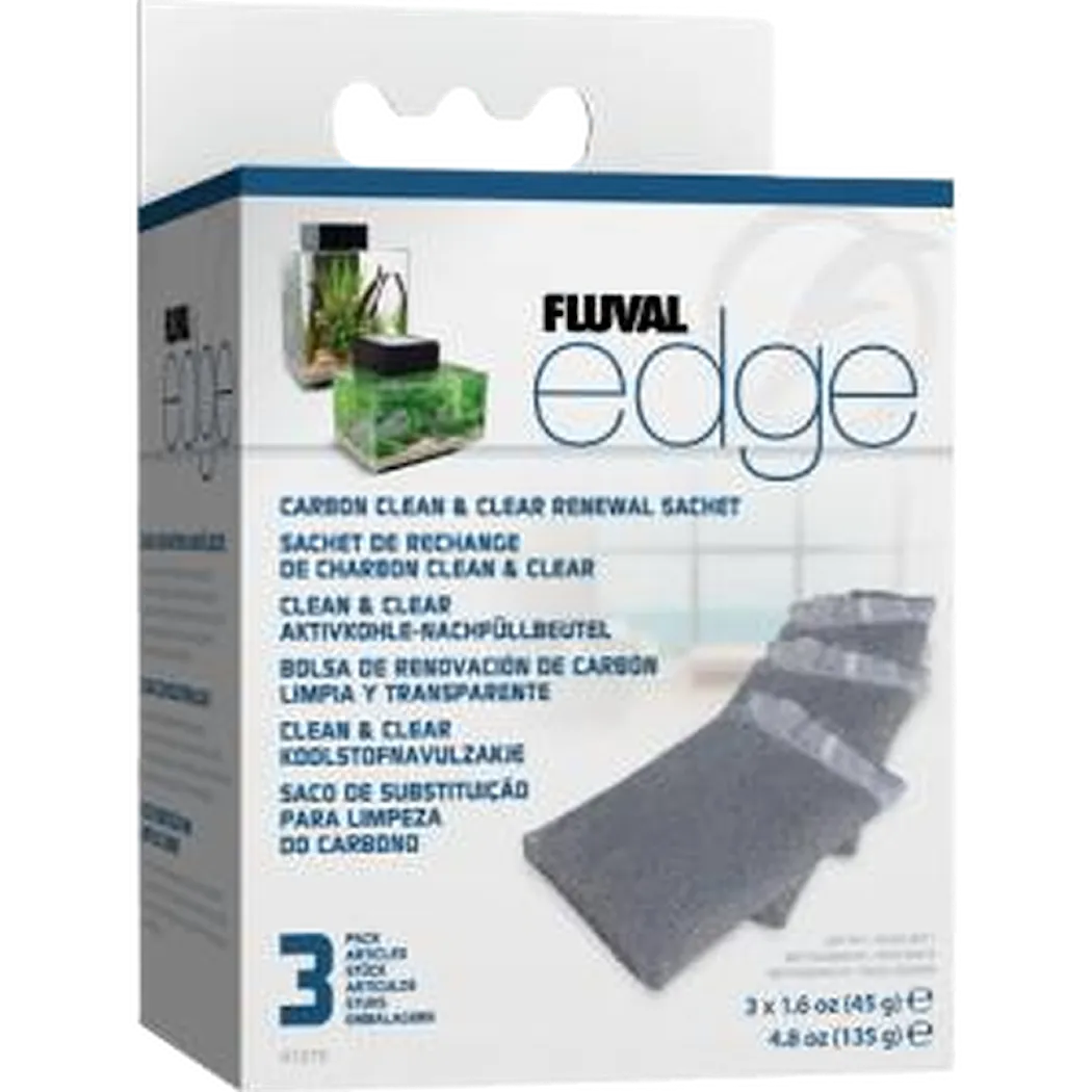 Fluval Edge Kolfilter Black 3-pack