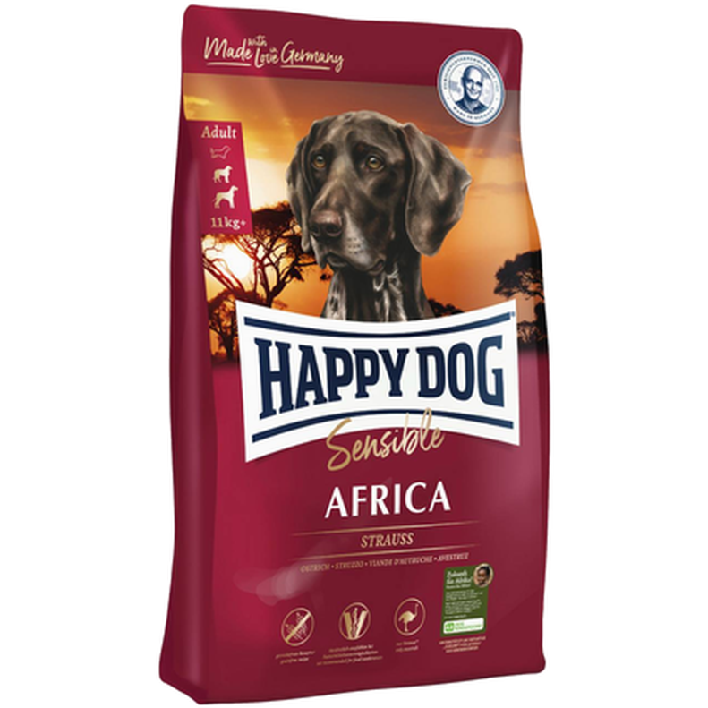 Happy Dog - Sensible Africa Ostrich & Potato 4 kg - Koirat - Koiranruoka - Kuivaruoka