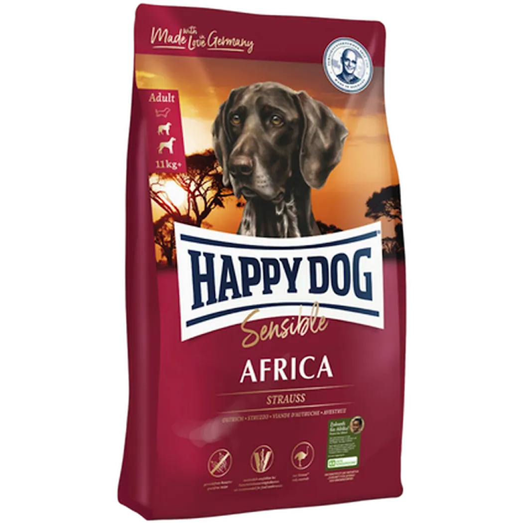 Happy Dog Dry Food Supreme Sensible Africa GlutenFree Ostrich & Potato