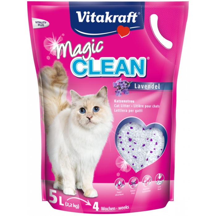 Vitakraft - Lavendel Magic Clean 5L - Katt - Kattsand & kattströ - Kattsand kristaller & Kristallkattsand - ZOO.se