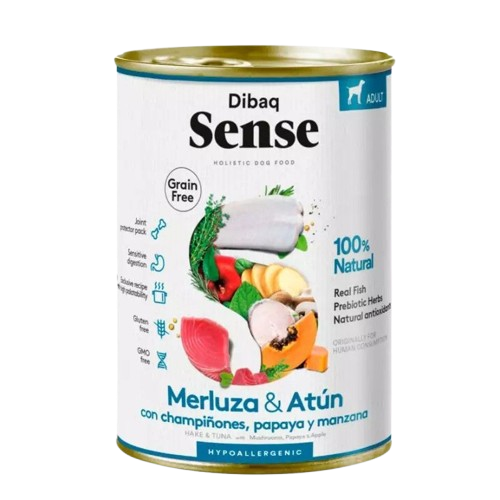 DIBAQ - Sense Våtfoder Hake & Tuna 380 g - Hund - Hundmat & hundfoder - ZOO.se