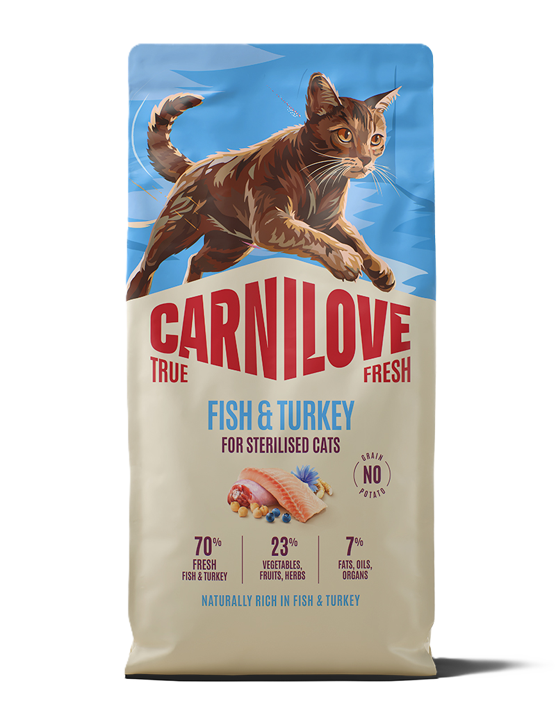 Carnilove True Fresh Cat Fish & Turkey for Sterilised Adult All Breeds