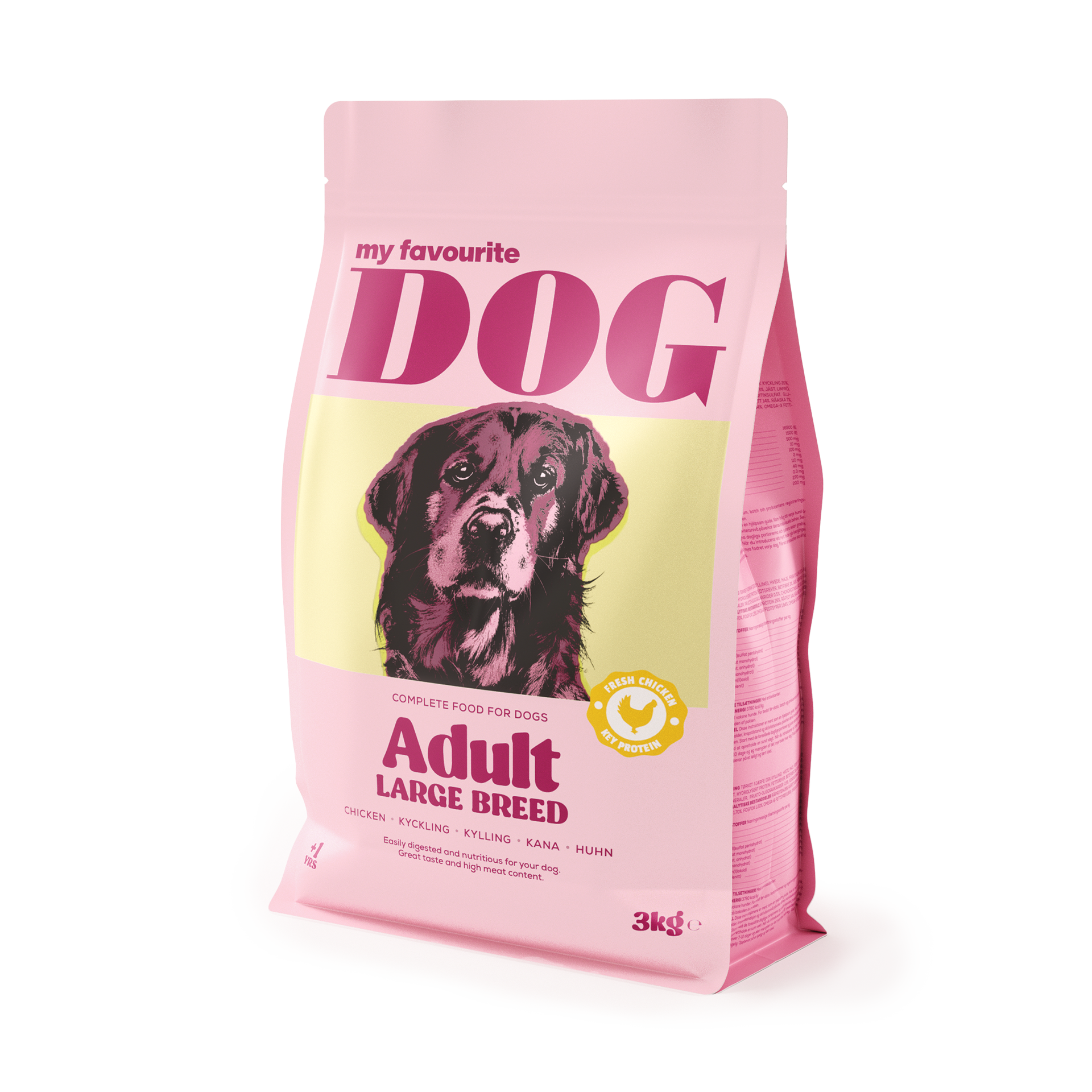 My favourite DOG - Kylling til hund av stor rase 3 kg - Hund - Hundefôr & hundemat - Tørrfôr for hund - ZOO.no