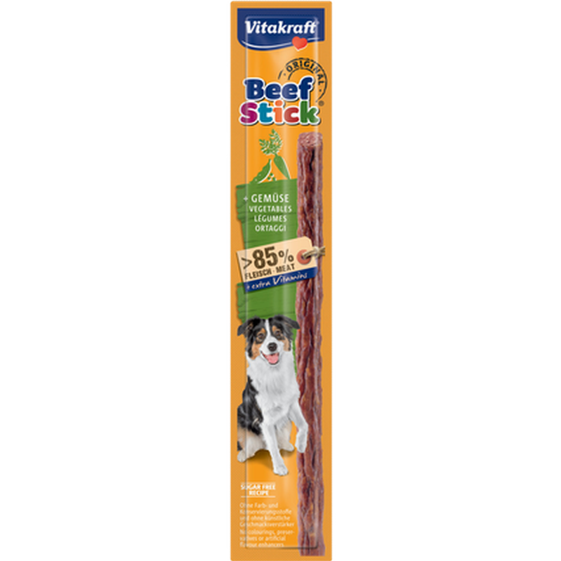 Vitakraft - Beef-Stick Salami Vegetables 12 g - Hund - Hundgodis - ZOO.se