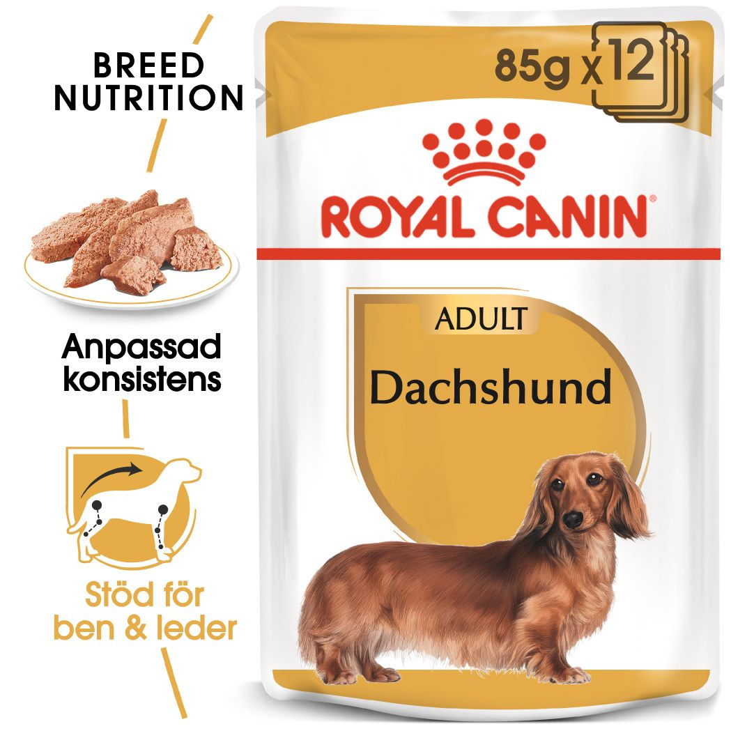 Dachshund Adult Våtfoder för hund 85 g x 12 st