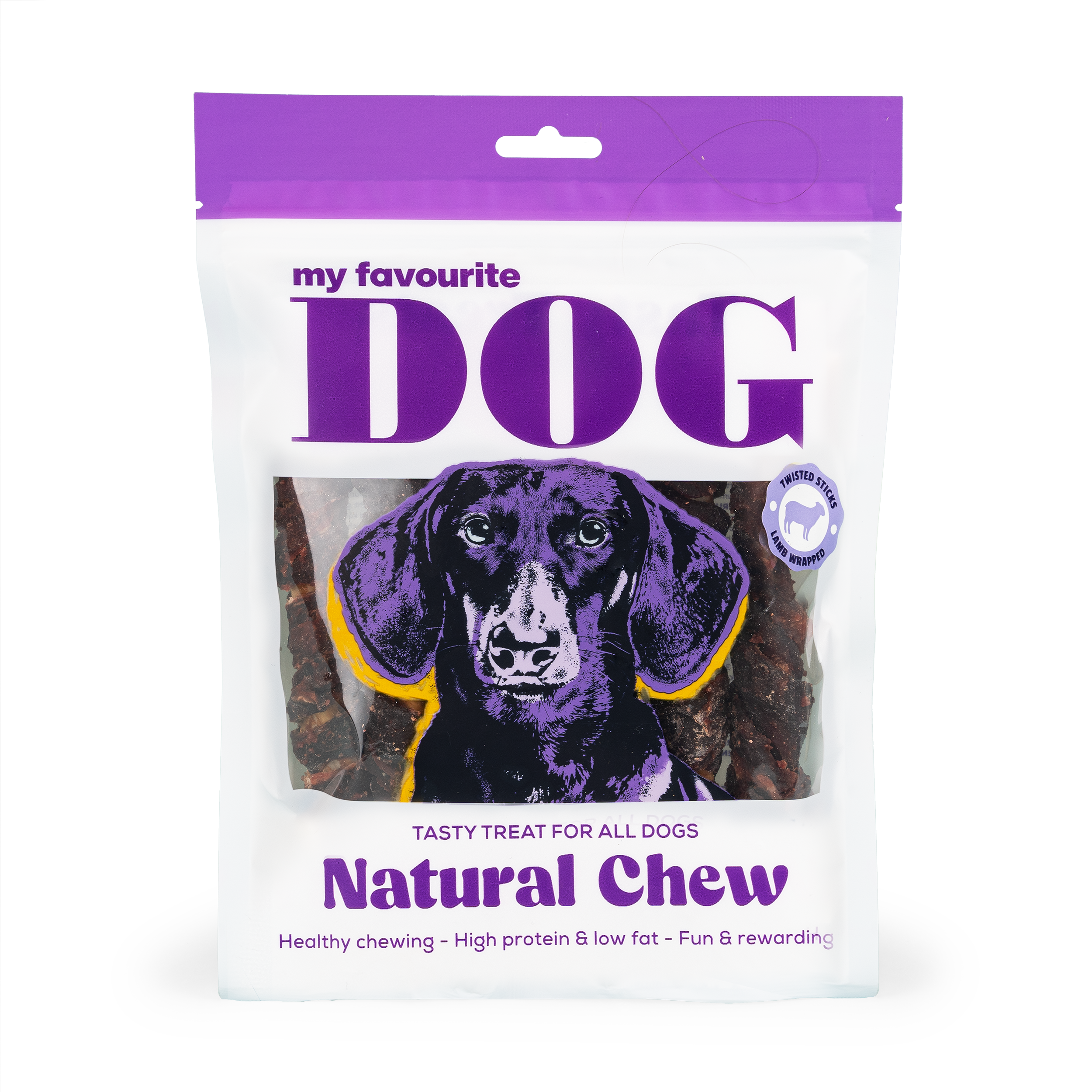 Twisted Rawhide Sticks XL  Lamb 17 cm, 375g, 8pack