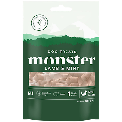 Preview of Monster Pet Food Dog Treats All Breed Lamb & Mint 100 g