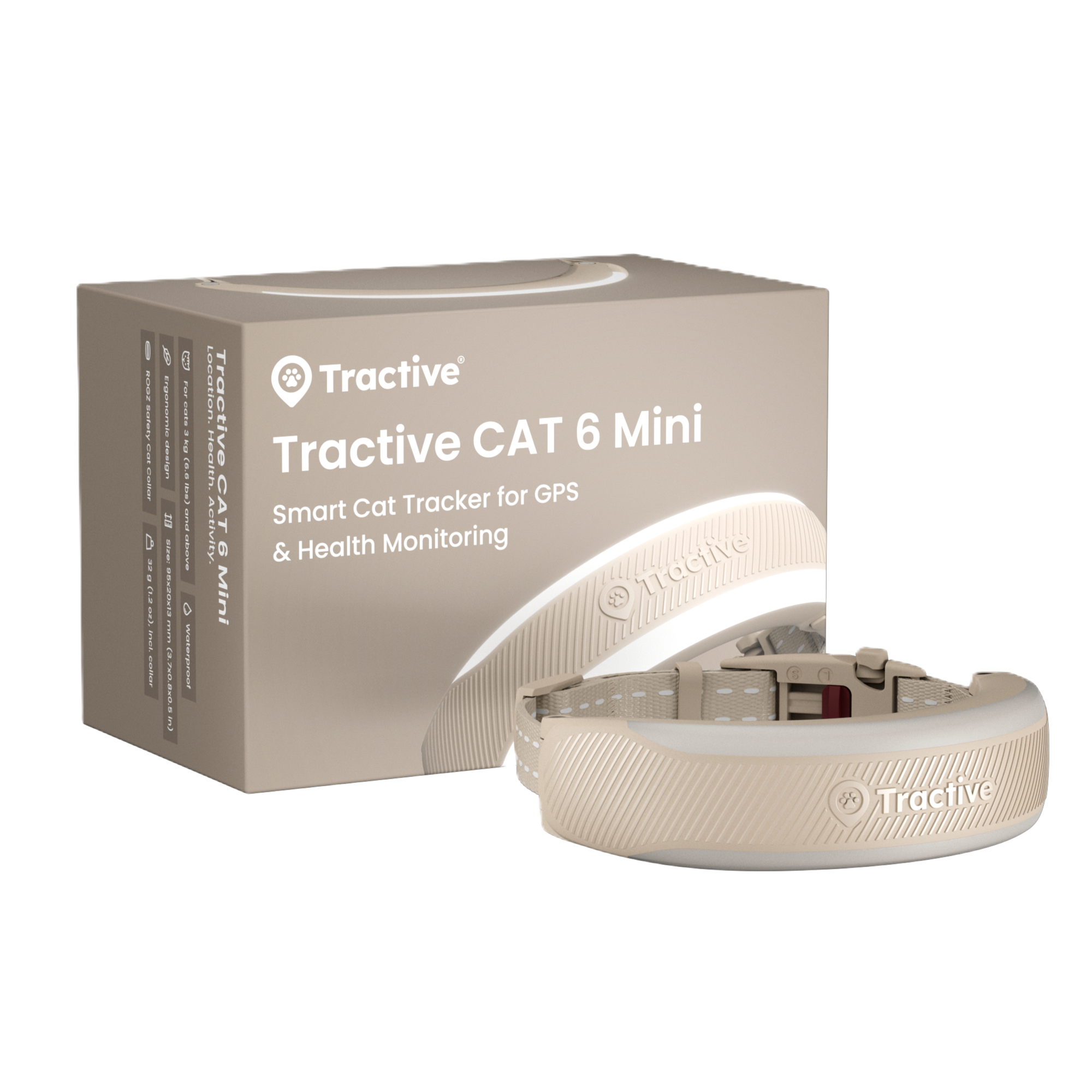 Tractive CAT 6 Mini GPS Brun