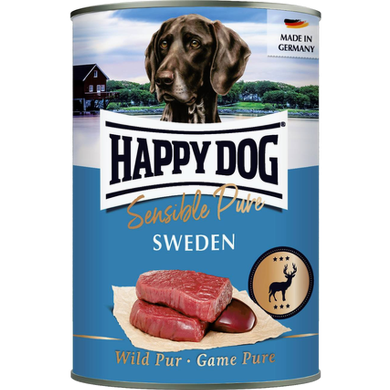 Happy Dog - Sensible Pure Sweden 100% Viltkött 400 g - Hund - Hundmat & hundfoder - ZOO.se