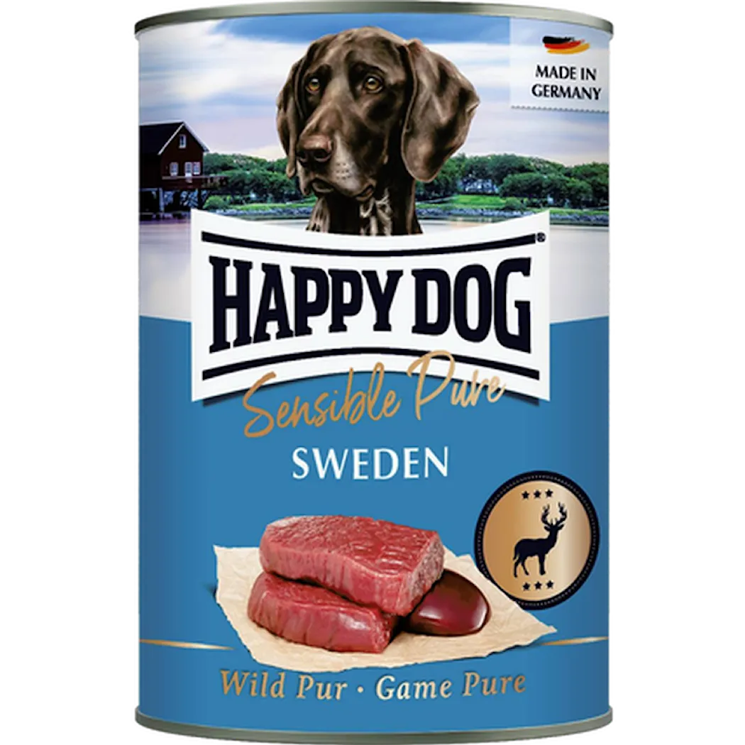 Happy Dog Wet Dog Food Tinned GrainFree 100% Wild Game 400g